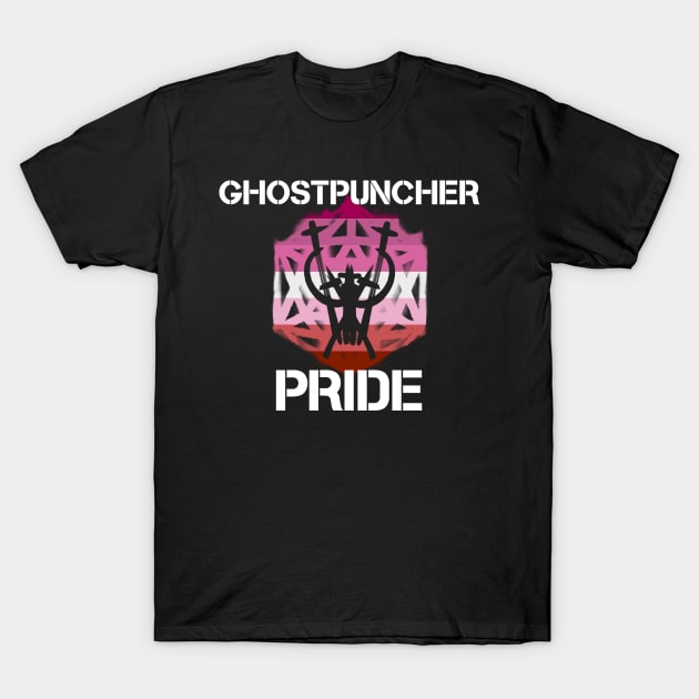 Ghostpuncher Lesbian Pride T-Shirt by ghostpuncher666